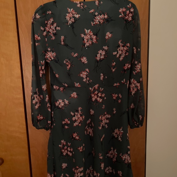 Madewell Marguerite Dress in Butterfly Garden Green Women's 6 - Picture 4 of 4